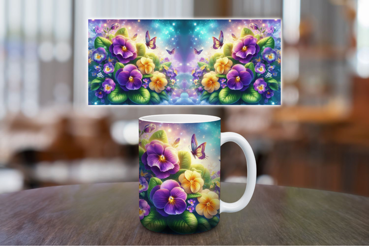 Mug Wrap Sublimation - Flowers