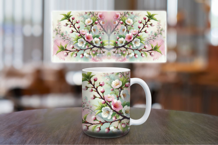 Mug Wrap Sublimation - Flowers