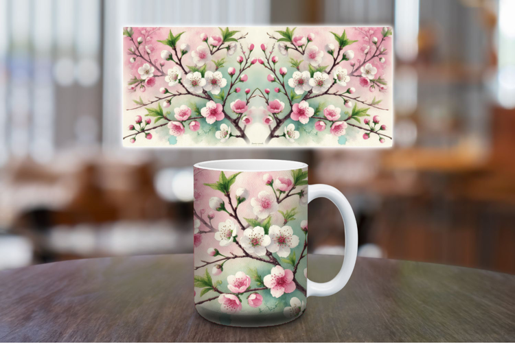 Mug Wrap Sublimation - Flowers