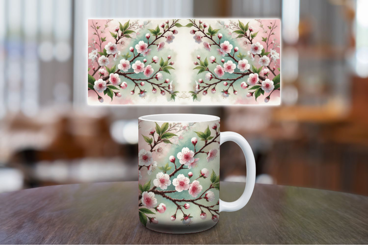 Mug Wrap Sublimation - Flowers