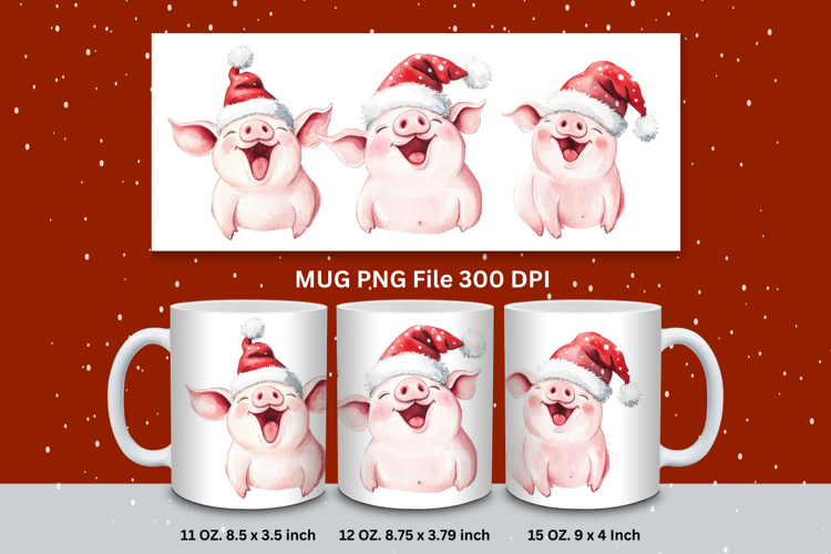 Christmas Mug Snowflakes Winter Mug Snowman Sublimation_4