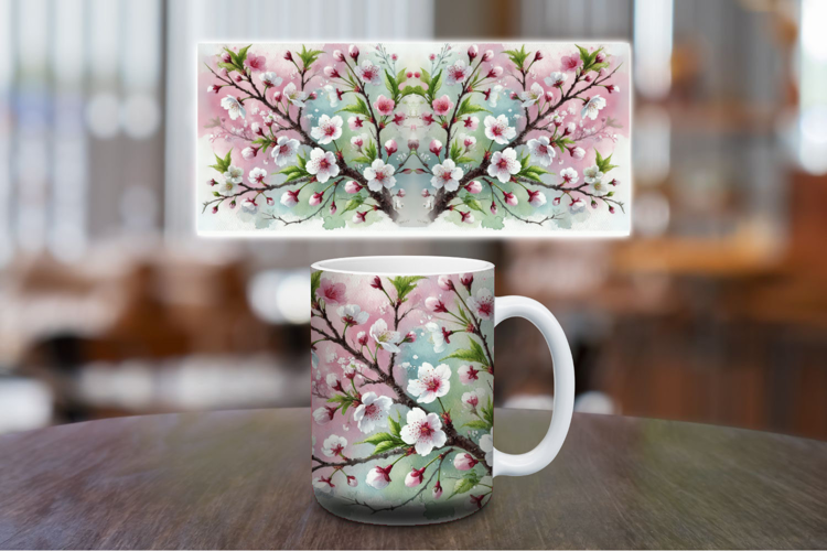 Mug Wrap Sublimation - Flowers