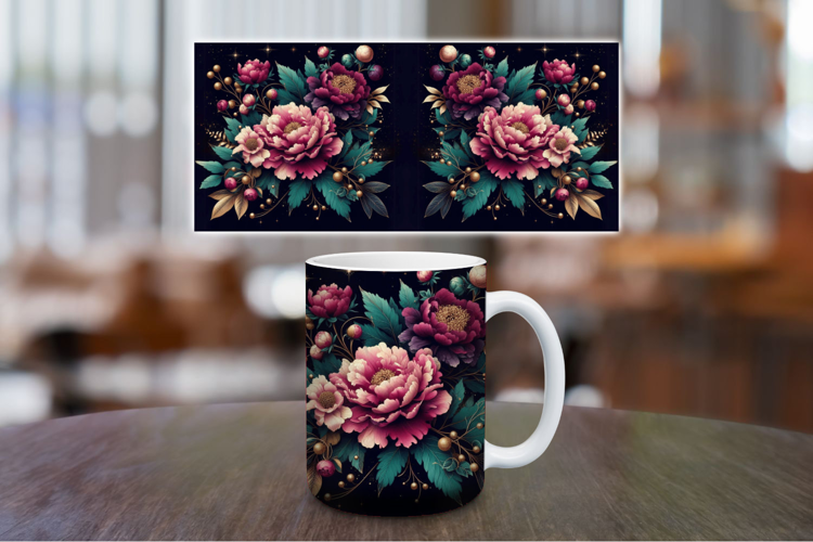 Mug Wrap Sublimation - Flowers