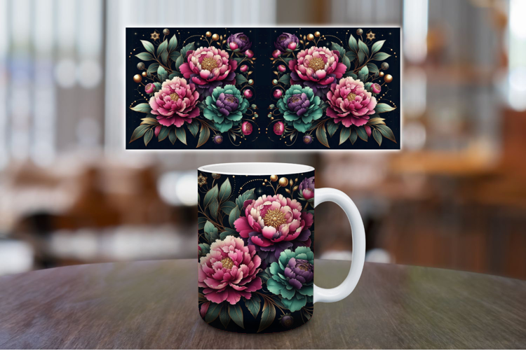 Mug Wrap Sublimation - Flowers