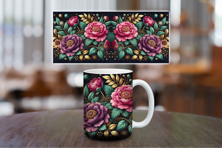 Mug Wrap Sublimation - Flowers