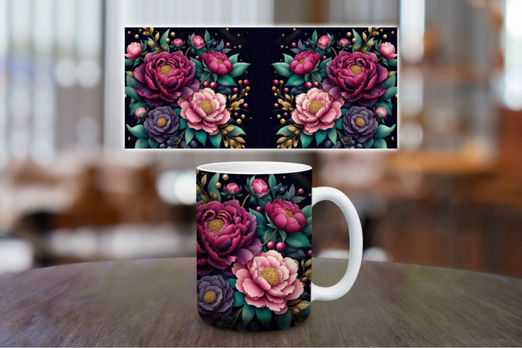 Mug Wrap Sublimation - Flowers