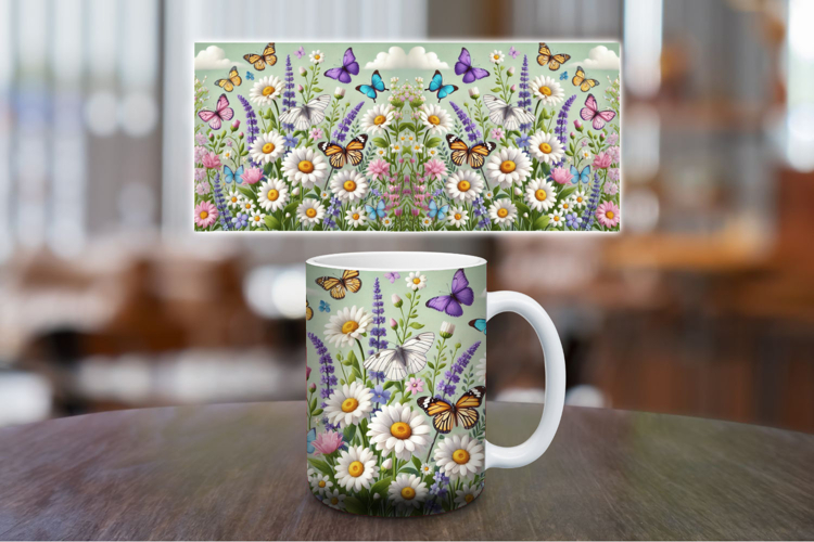 Mug Wrap Sublimation - Flowers