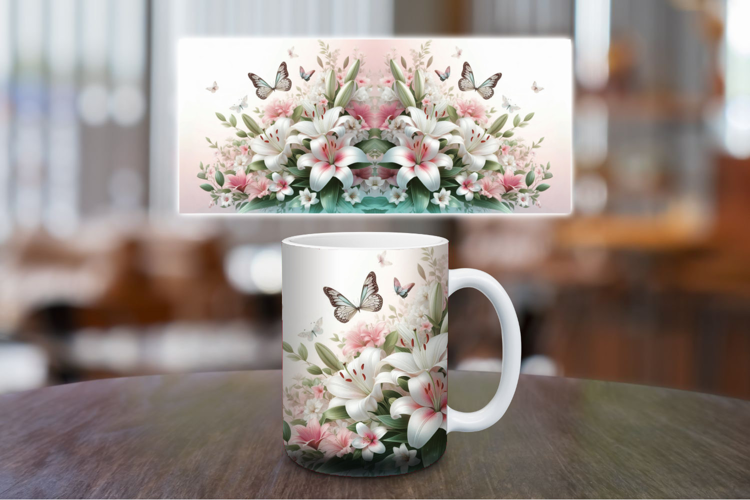 Mug Wrap Sublimation - Flowers