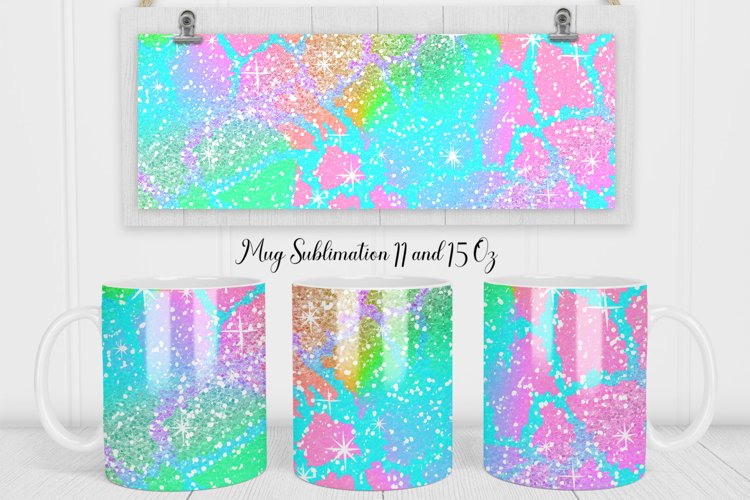 Glitter Mug Sublimation | Mug Animal Design