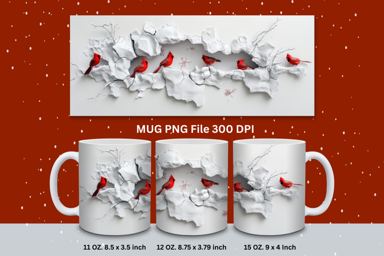 Christmas Mug Snowflakes Winter Mug Snowman Sublimation_61