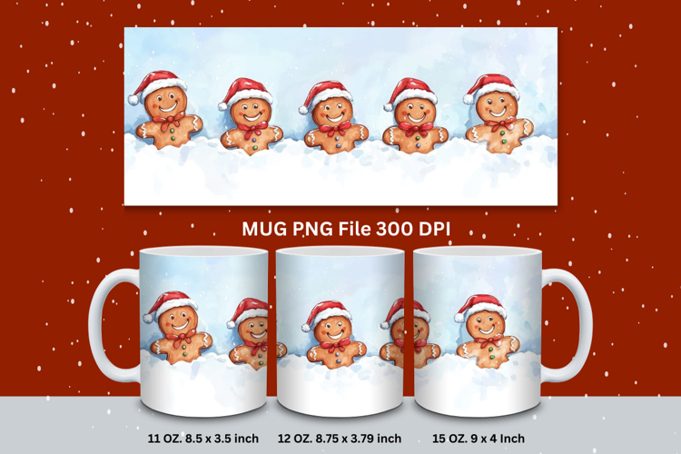 Christmas Mug Snowflakes Winter Mug Snowman Sublimation_86