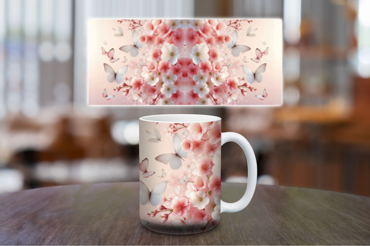 Mug Wrap Sublimation - Flowers