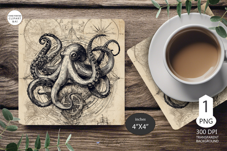 Seashells Mug coaster | Coaster Mug Sublimation | seashells
