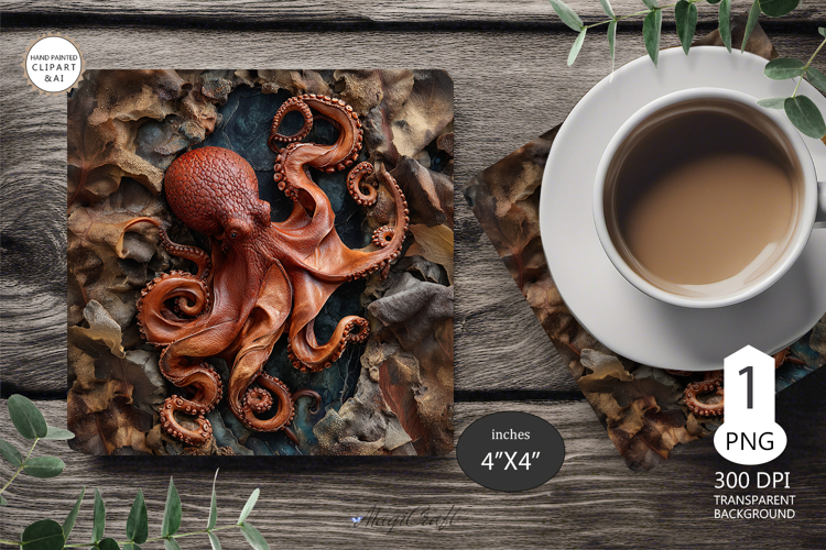 Seashells Mug coaster | Coaster Mug Sublimation | seashells