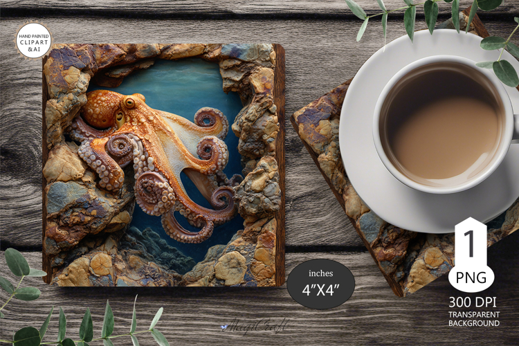 Seashells Mug coaster | Coaster Mug Sublimation | seashells