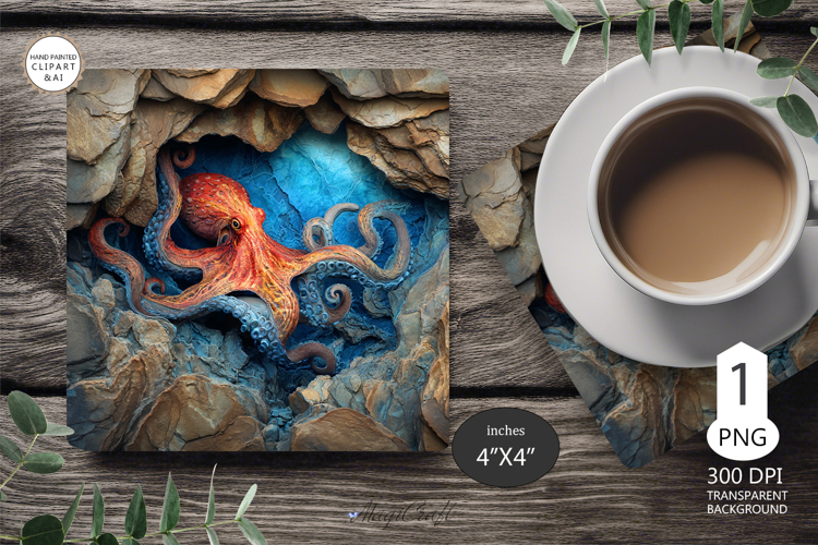 Seashells Mug coaster | Coaster Mug Sublimation | seashells