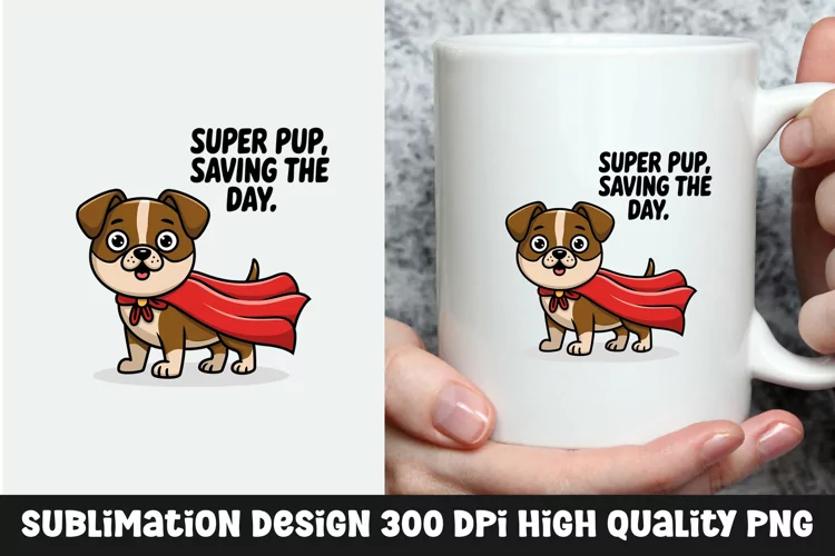 Dog sarcastic mug sublimation design
