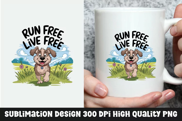 Dog sarcastic mug sublimation design