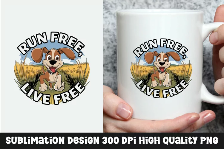 Dog sarcastic mug sublimation design
