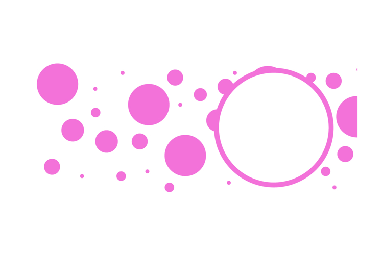 Mug dots design template printing with placeholder photo
