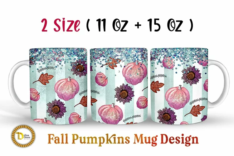 Vintage Pumpkins Coffee Mug | 11-15 Oz Fall Mug Wrap