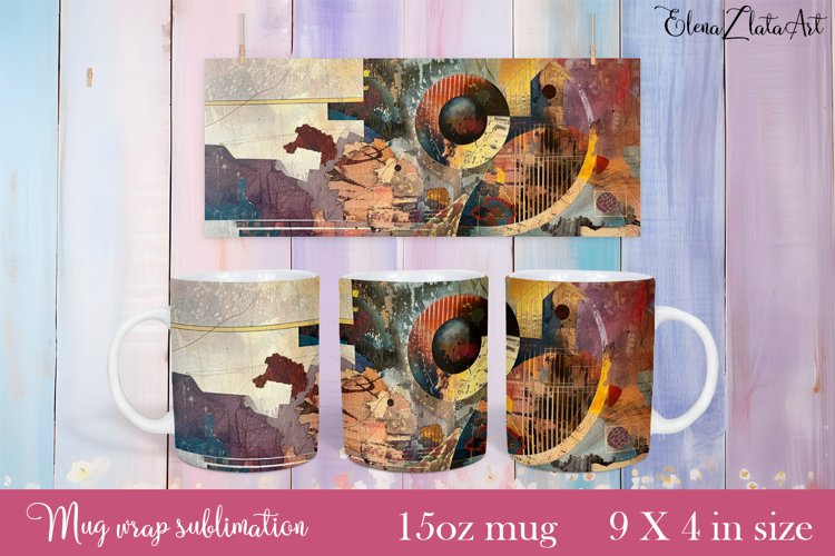 Flowers Mug Sublimation, Floral Design Mug example image 1