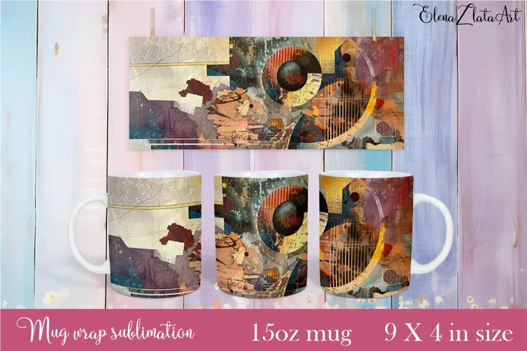 Flowers Mug Sublimation, Floral Design Mug