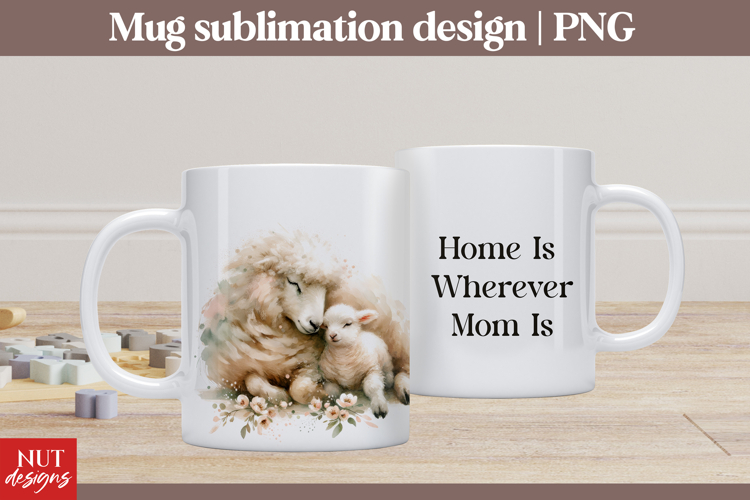 Mothers day Mug Sheep mother & baby Mug Mothers day quotes