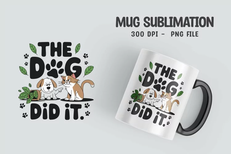 CAT SARCASTIC QUOTE Mug Sublimation Design