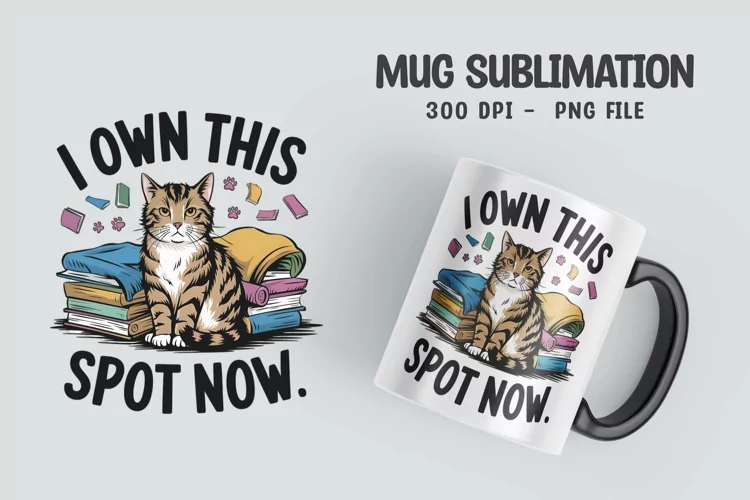 CAT SARCASTIC QUOTE Mug Sublimation Design