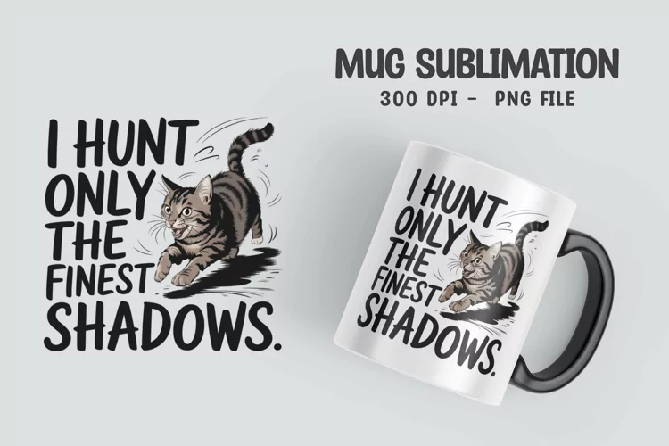 CAT SARCASTIC QUOTE Mug Sublimation Design