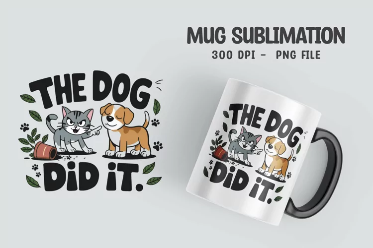 CAT SARCASTIC QUOTE Mug Sublimation Design