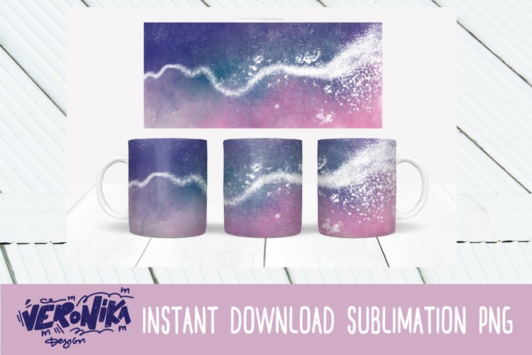 Mug sublimation. Ocean sublimation. Cosmos example image 1