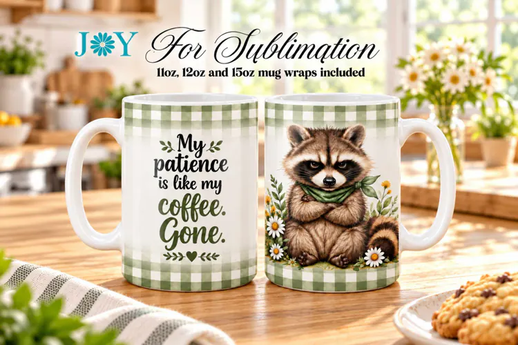 SARCASTIC QUOTE SUBLIMATION MUG DESIGN, COFFEE MUG WRAP
