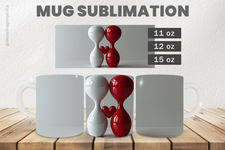 Cute Hearts Sublimation |11oz, 12oz & 15oz