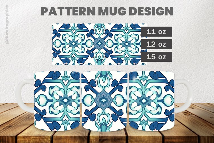 Pattern Mug Wrap Sublimation |11oz, 12oz & 15oz