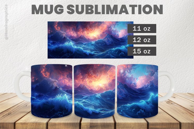 Scary Mug Wrap Sublimation |11oz, 12oz & 15oz