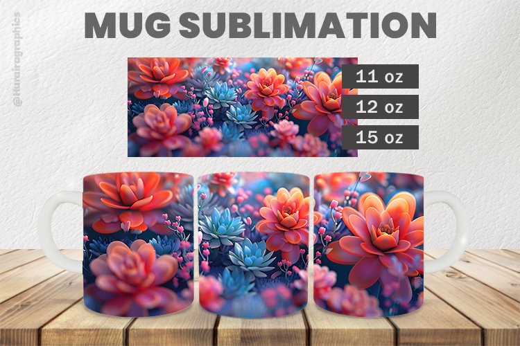 Cute Flower Sublimation |11oz, 12oz & 15oz