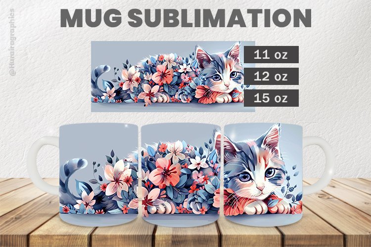 Cute Cat Sublimation |11oz, 12oz & 15oz