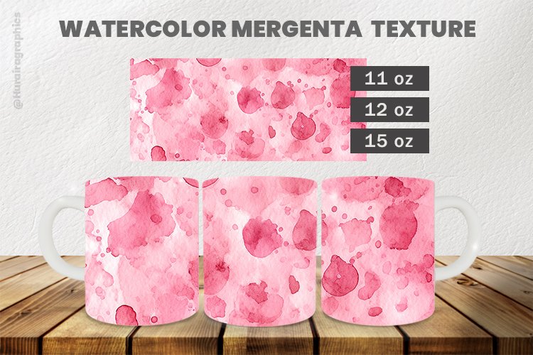 Mergenta Texture Mug Wrap Sublimation |11oz, 12oz & 1
