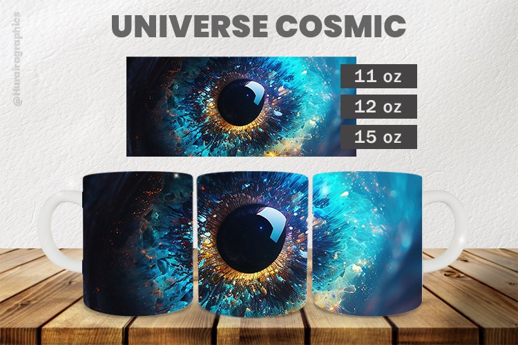 Universe cosmic Mug Wrap Sublimation |11oz, 12oz & 15oz