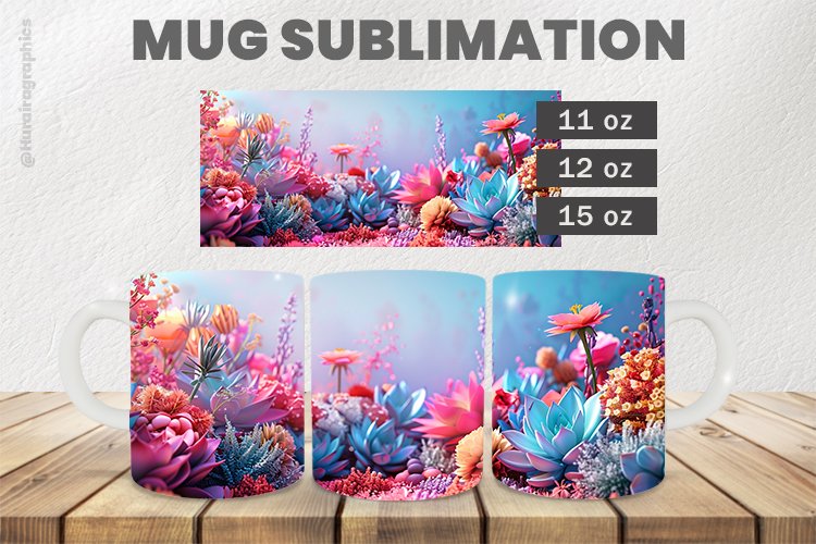 Cute Flower Sublimation |11oz, 12oz & 15oz