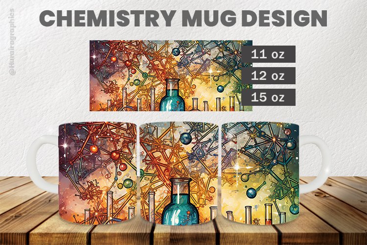 Chemistry Mug Wrap Sublimation |11oz, 12oz & 15oz