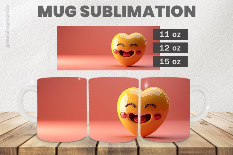 Cute Hearts Sublimation |11oz, 12oz & 15oz