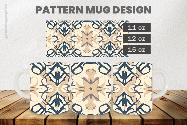 Pattern Mug Wrap Sublimation |11oz, 12oz & 15oz