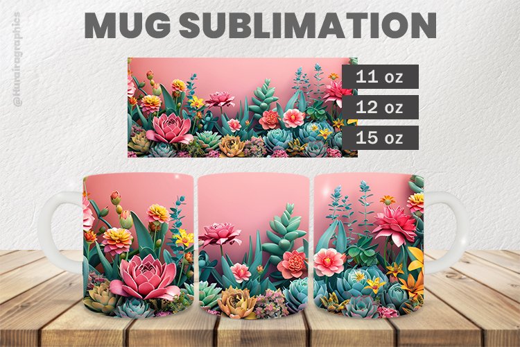Cute Flower Sublimation |11oz, 12oz & 15oz