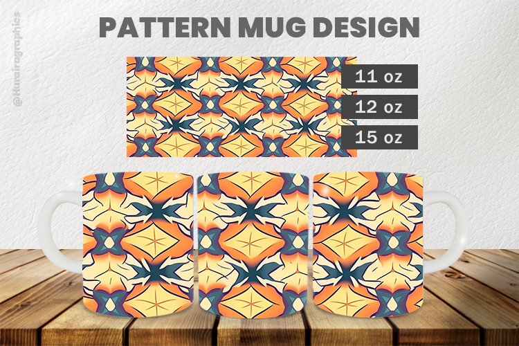 Pattern Mug Wrap Sublimation |11oz, 12oz & 15oz