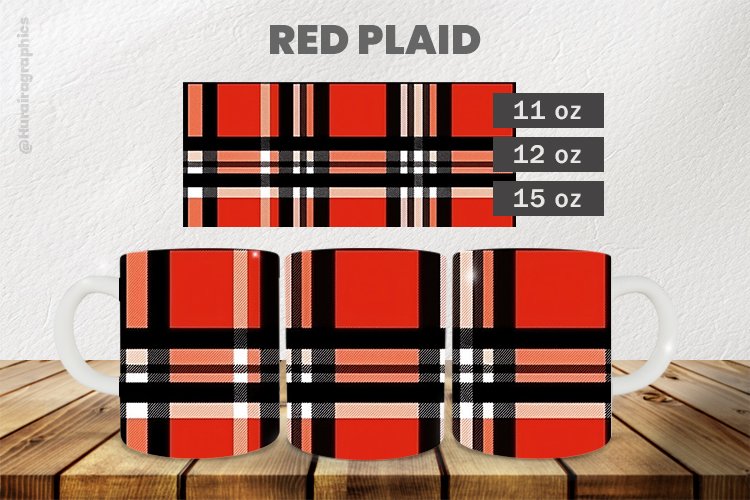 Red Plaid Design Image 3