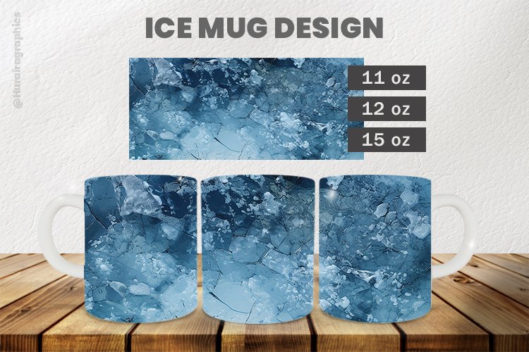 Ice Mug Wrap Sublimation |11oz, 12oz & 15oz