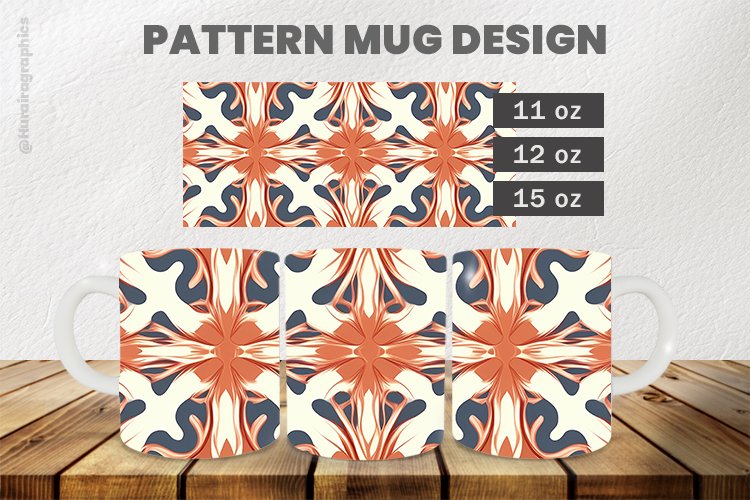 Pattern Mug Wrap Sublimation |11oz, 12oz & 15oz
